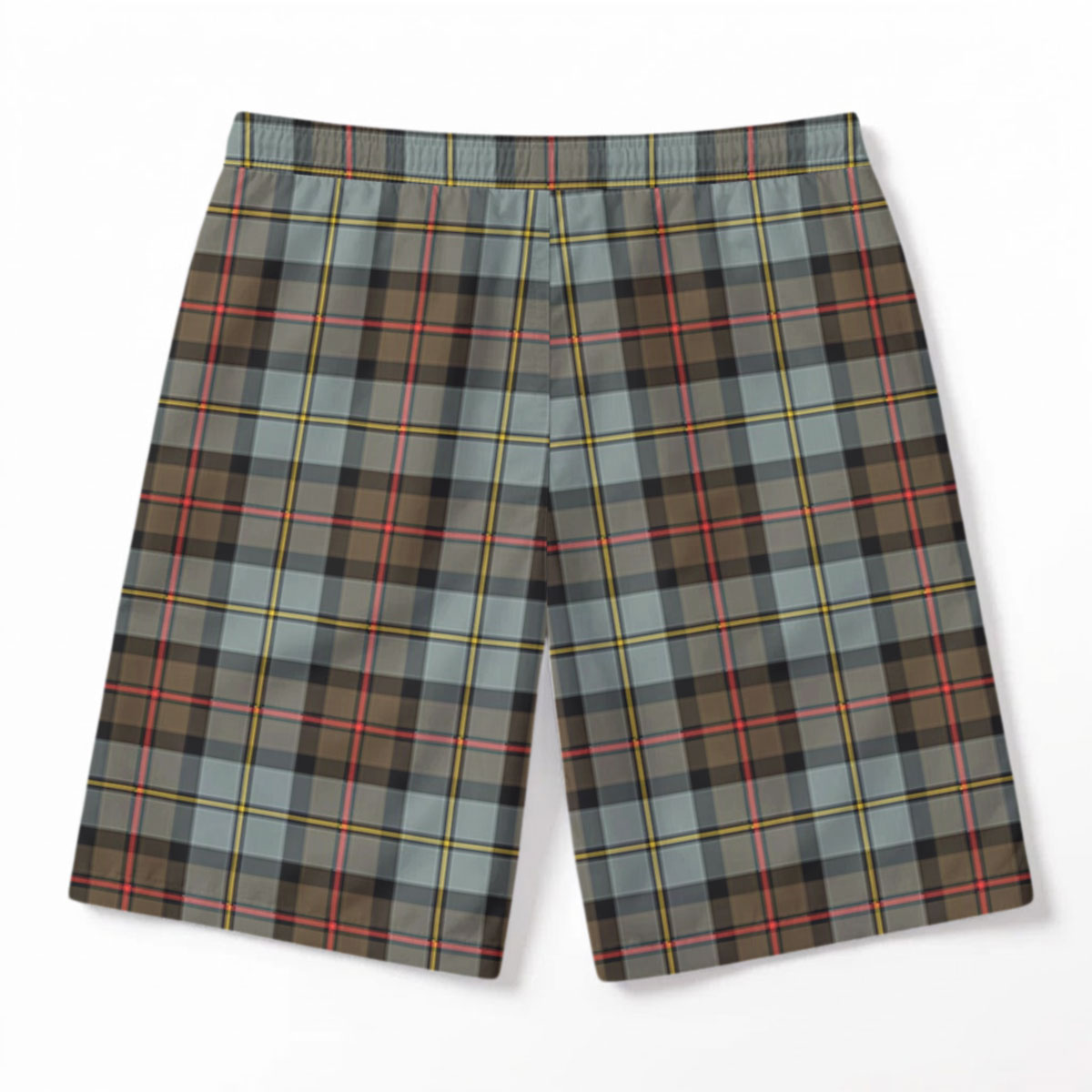 McLeod of Harris Weathered Tartan Crest Men's Beach Shorts