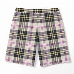 McPherson Dress Ancient Tartan Crest Men's Beach Shorts