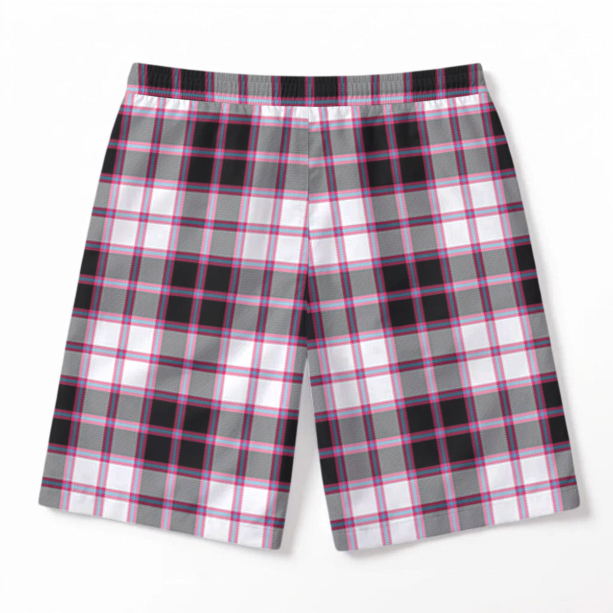 McPherson Hunting Modern Tartan Crest Men's Beach Shorts