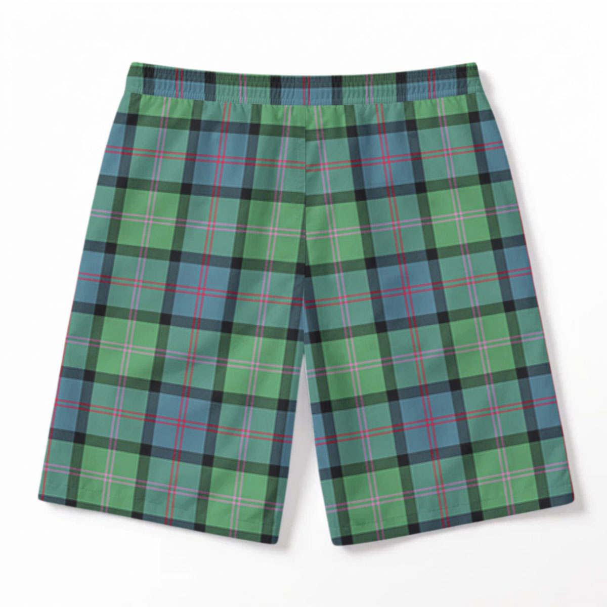 McThomas Ancient Tartan Crest Men's Beach Shorts