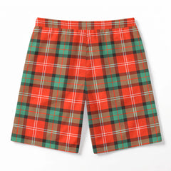 Nesbitt Ancient Tartan Crest Men's Beach Shorts