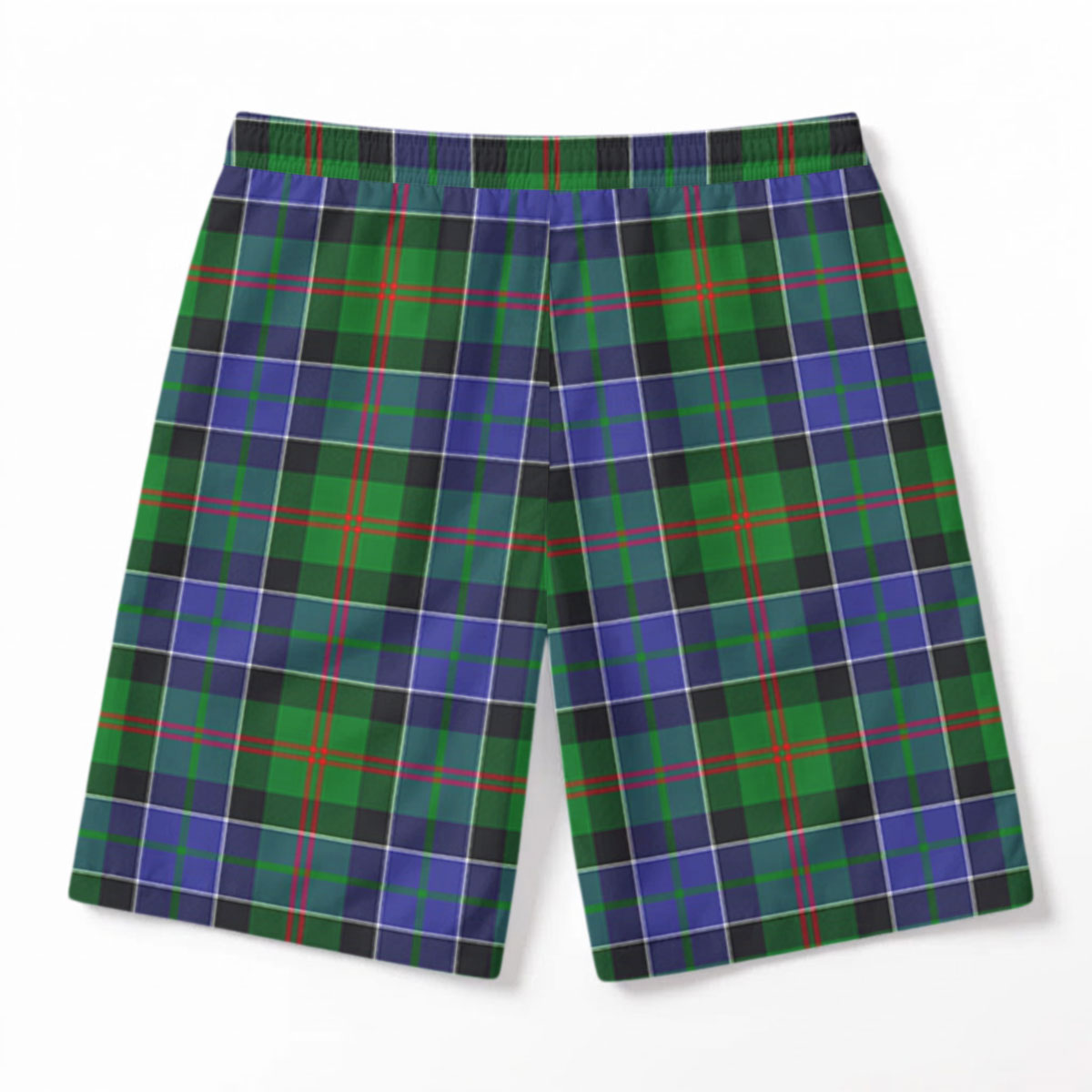 Paterson Tartan Crest Men's Beach Shorts