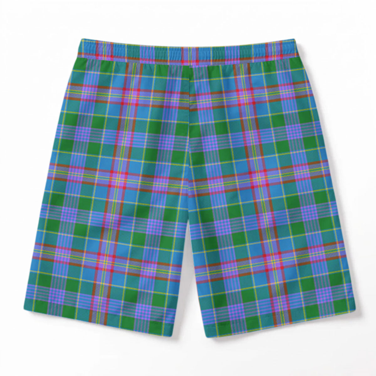 Pitcairn Hunting Tartan Crest Men's Beach Shorts