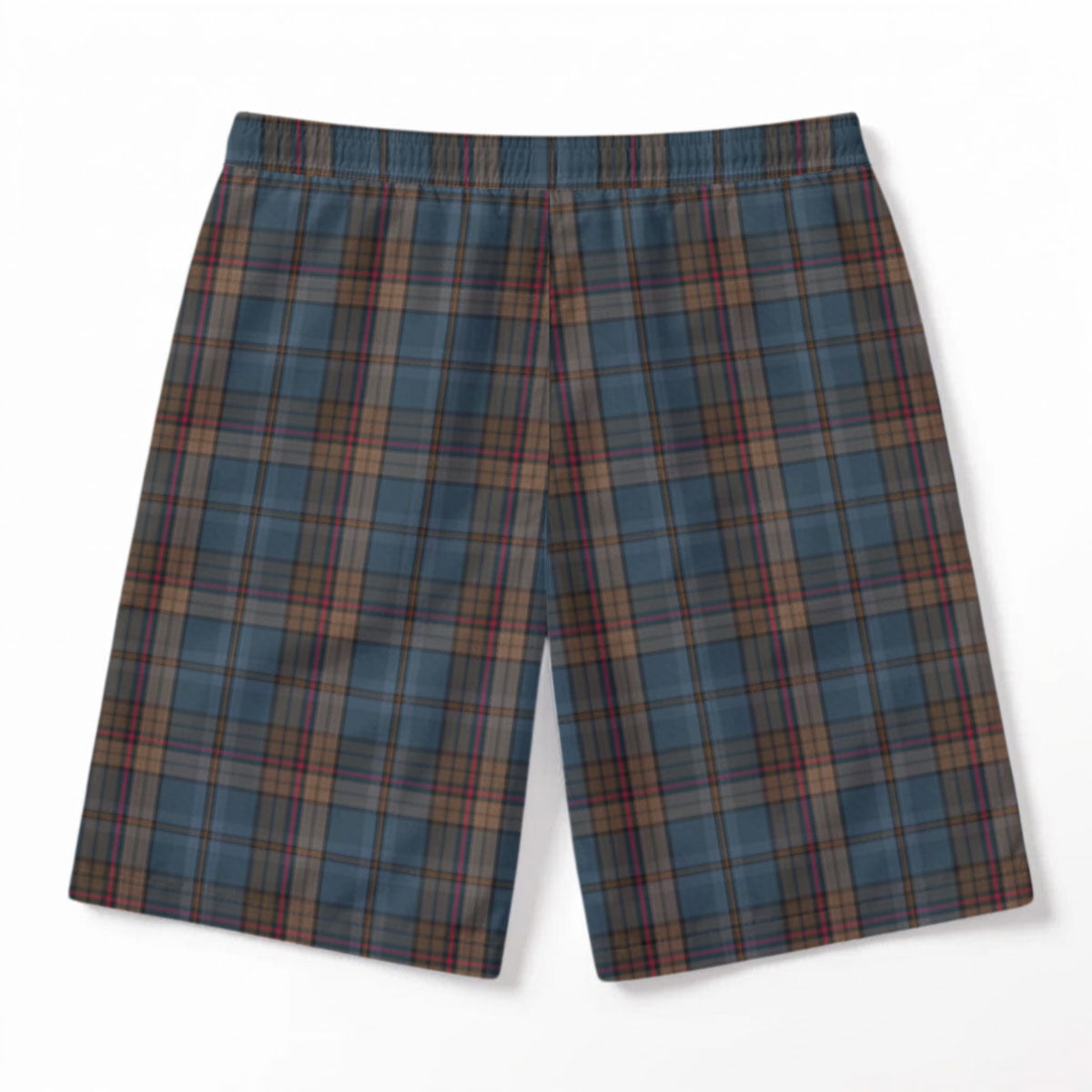 Renton Tartan Crest Men's Beach Shorts