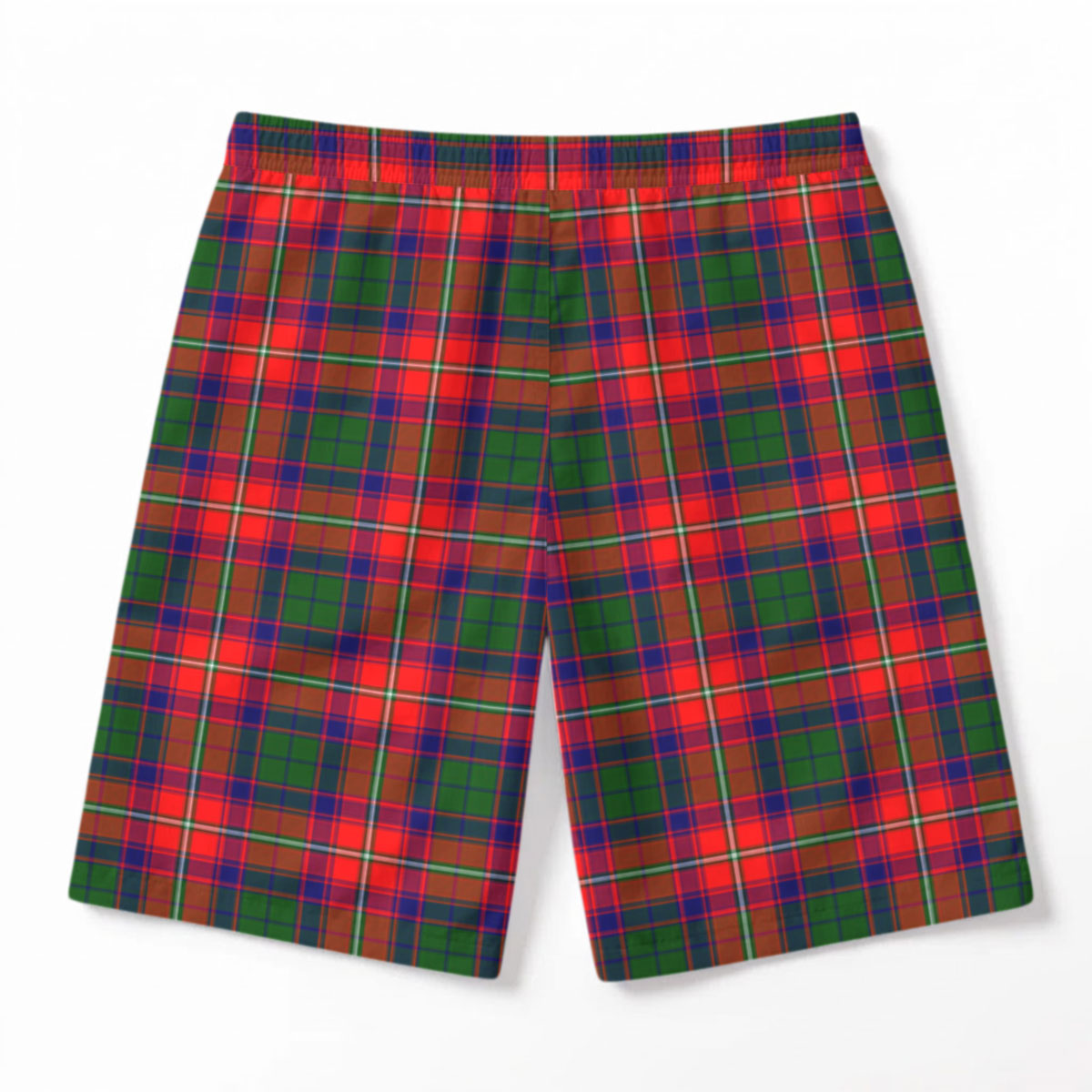 Roxburgh District Tartan Crest Men's Beach Shorts
