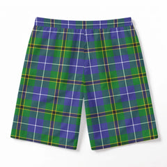 Turnbull Hunting Tartan Crest Men's Beach Shorts