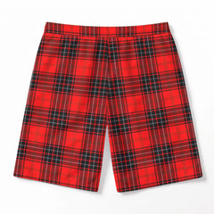 Wemyss Modern Tartan Crest Men's Beach Shorts