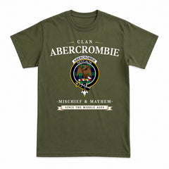 Abercrombie Tartan Crest Mischief and Mayhem T-shirt