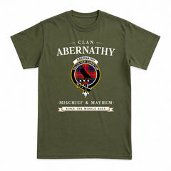 Abernathy Tartan Crest Mischief and Mayhem T-shirt