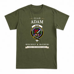 Adam Tartan Crest Mischief and Mayhem T-shirt