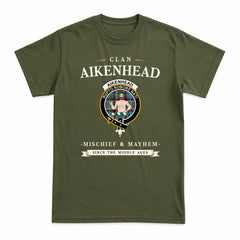 Aikenhead Tartan Crest Mischief and Mayhem T-shirt