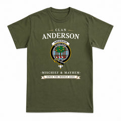Anderson Ancient Tartan Crest Mischief and Mayhem T-shirt