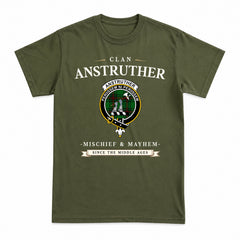 Anstruther Tartan Crest Mischief and Mayhem T-shirt