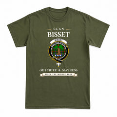 Bisset Tartan Crest Mischief and Mayhem T-shirt