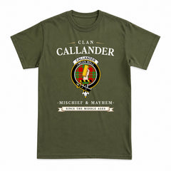 Callander Tartan Crest Mischief and Mayhem T-shirt