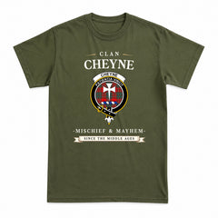 Cheyne Tartan Crest Mischief and Mayhem T-shirt