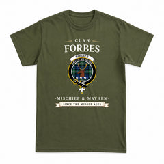Forbes Ancient Tartan Crest Mischief and Mayhem T-shirt