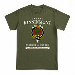 Kinninmont Tartan Crest Mischief and Mayhem T-shirt