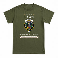 Laws Tartan Crest Mischief and Mayhem T-shirt