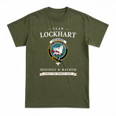 Lockhart Tartan Crest Mischief and Mayhem T-shirt
