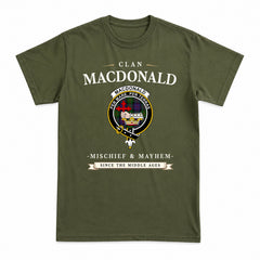 MacDonald Tartan Crest Mischief and Mayhem T-shirt