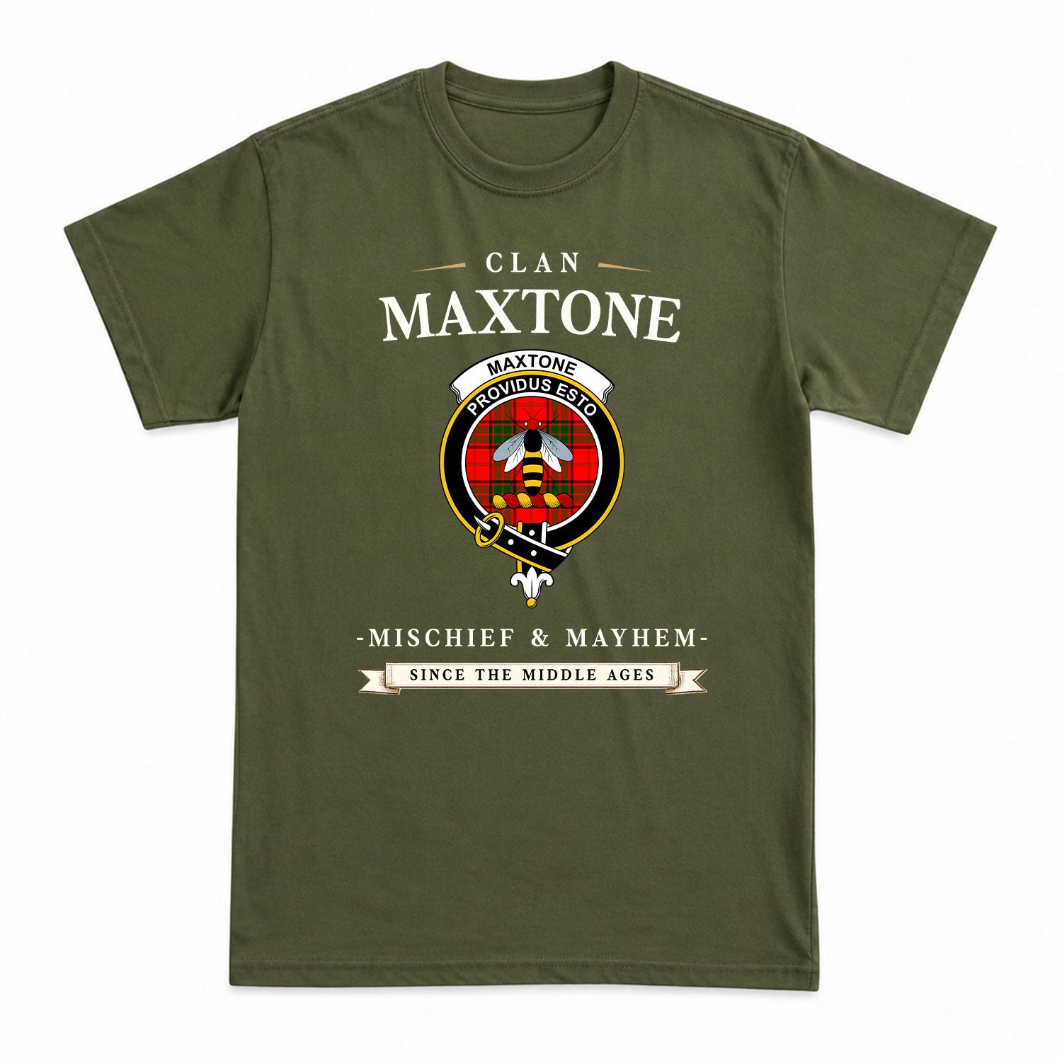 Maxtone Tartan Crest Mischief and Mayhem T-shirt
