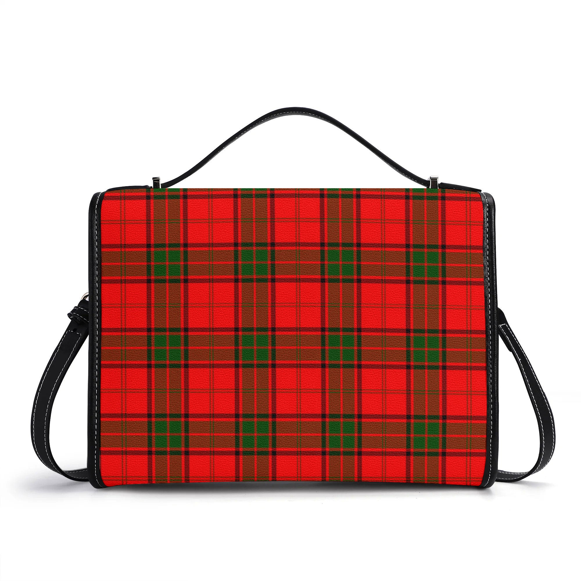 Adair Modern Tartan Crest Satchel Bag