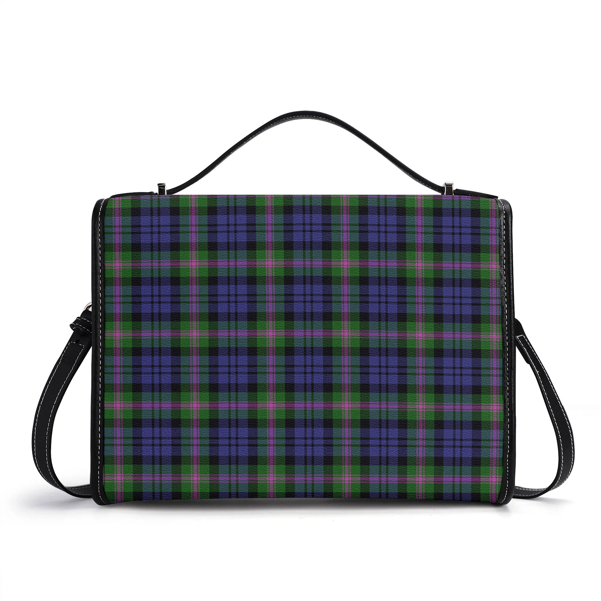 Baird Modern Tartan Crest Satchel Bag