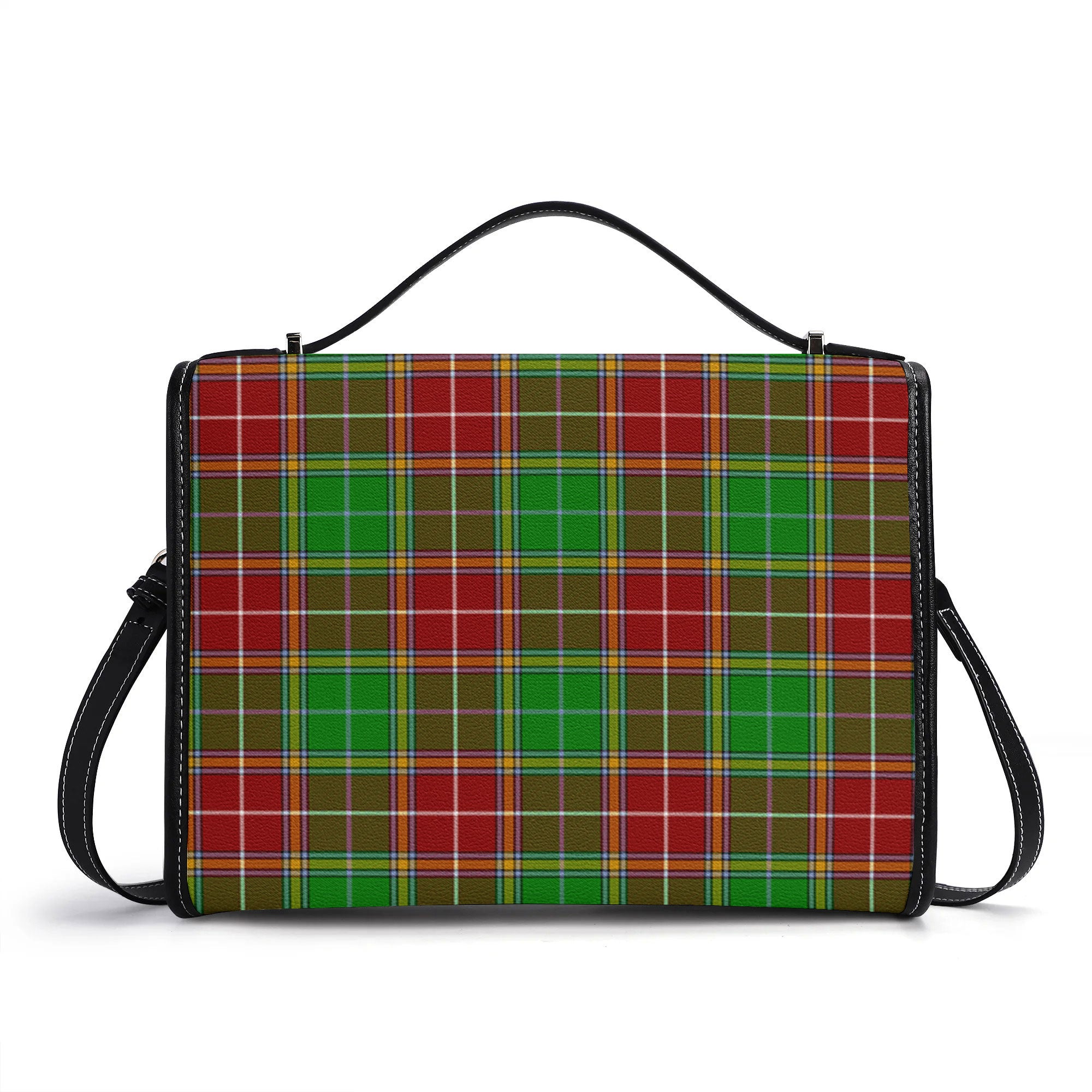 Baxter Modern Tartan Crest Satchel Bag