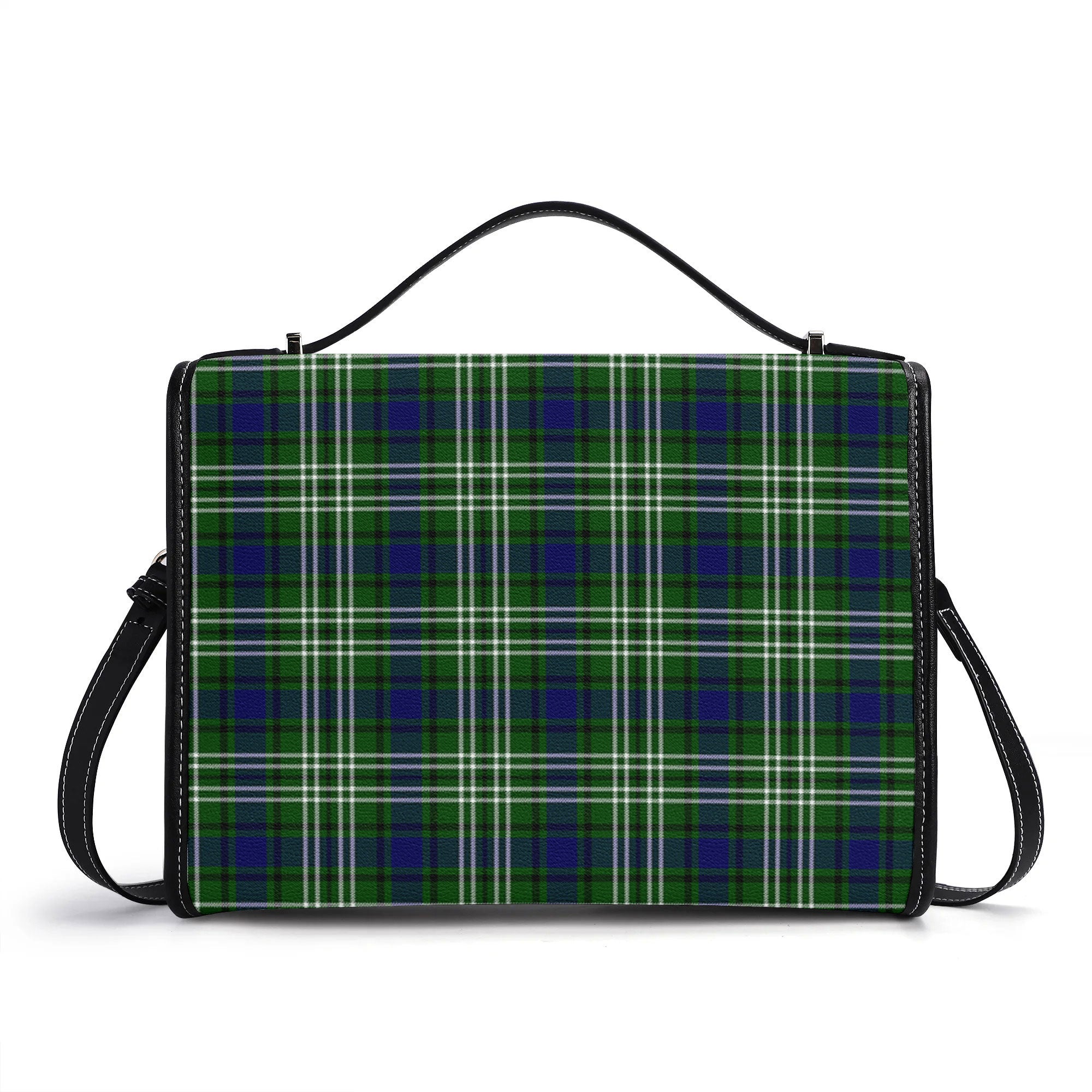 Blackadder Tartan Crest Satchel Bag