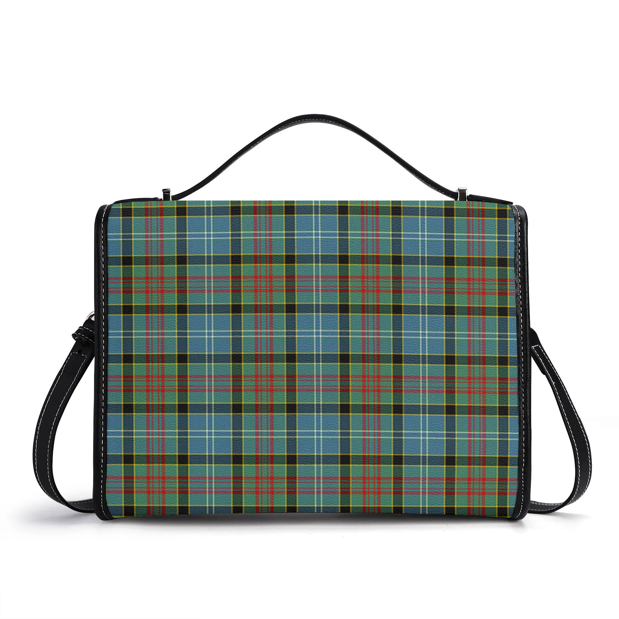 Brisbane Tartan Crest Satchel Bag