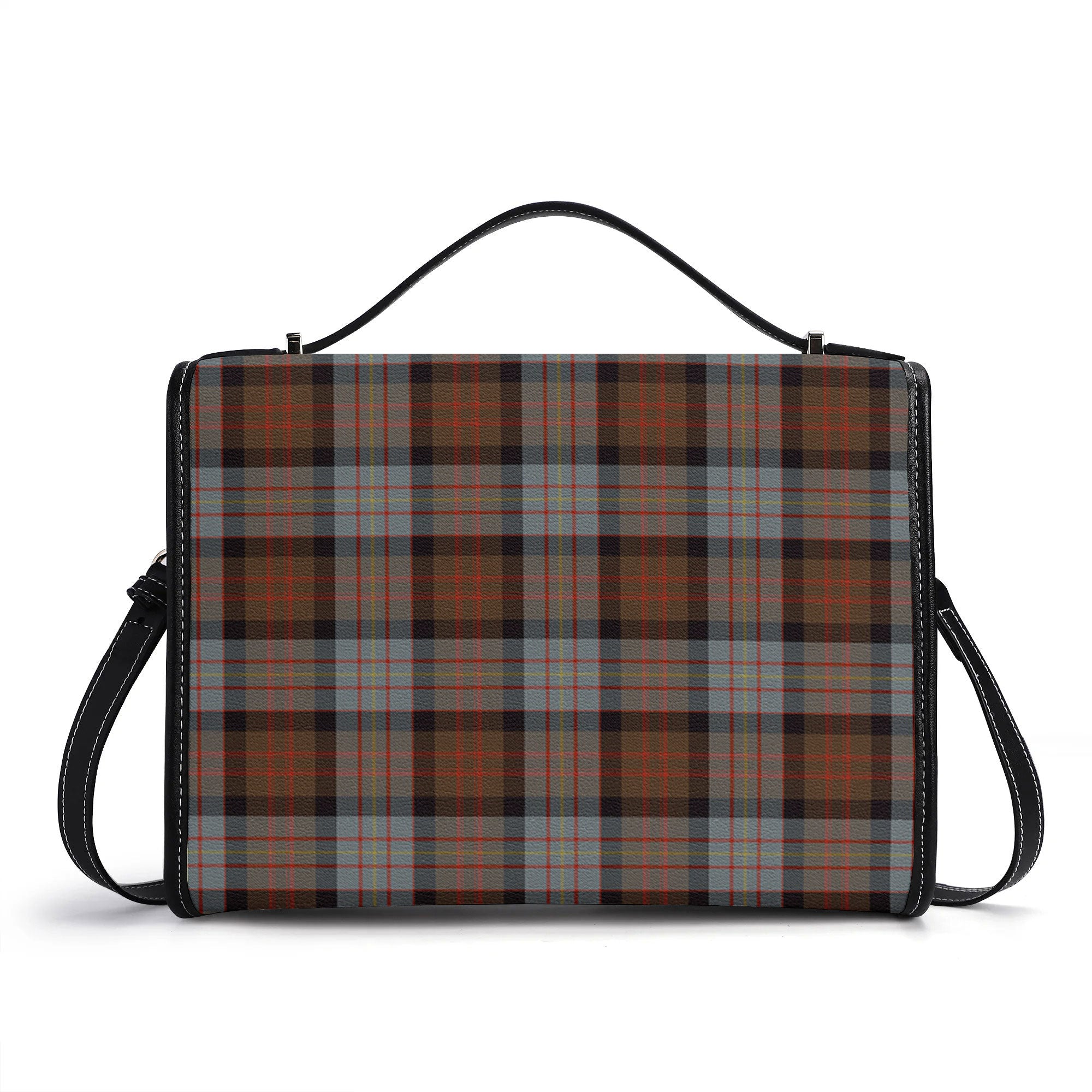 Cameron of Erracht Weathered Tartan Crest Satchel Bag