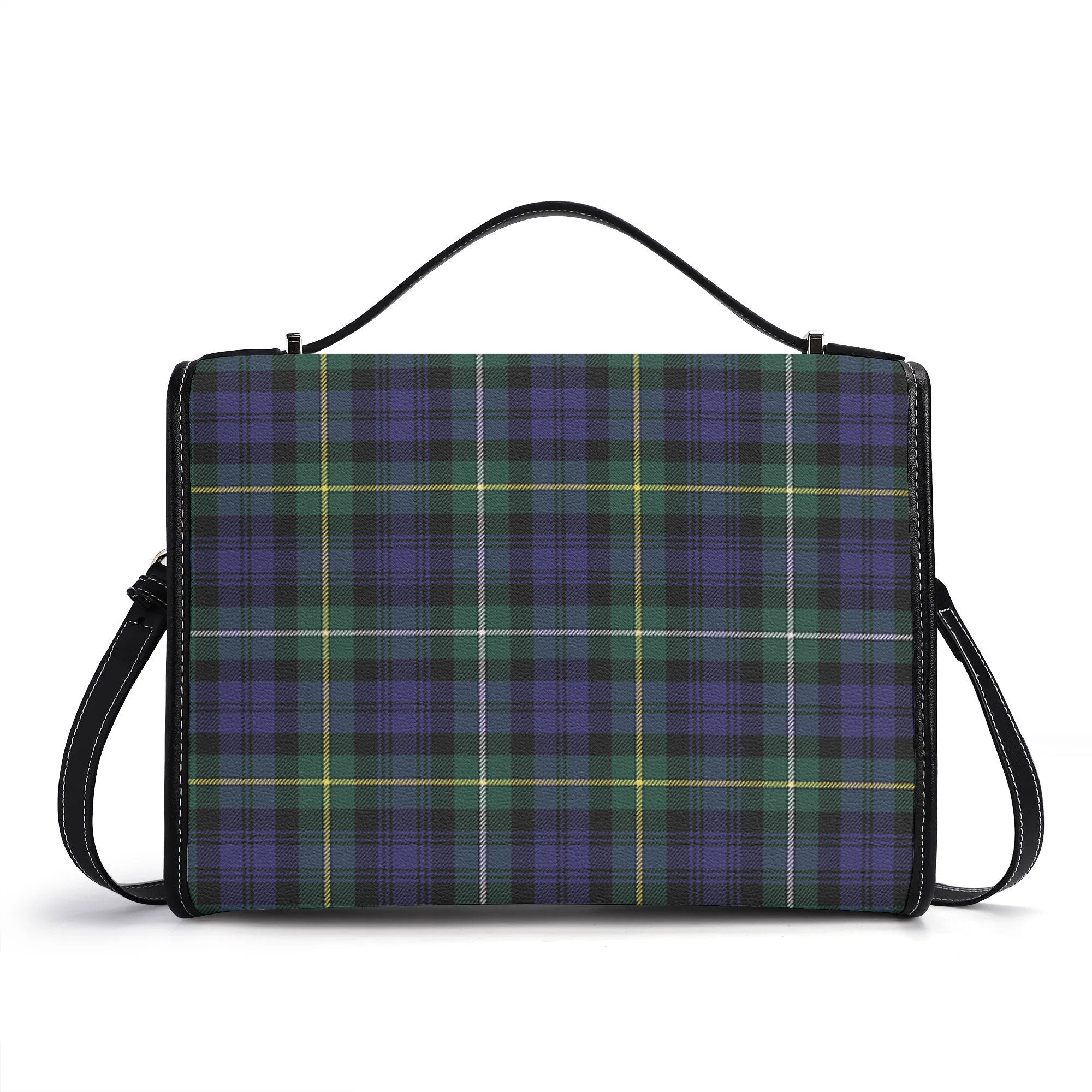Campbell Argyll Modern Tartan Crest Satchel Bag
