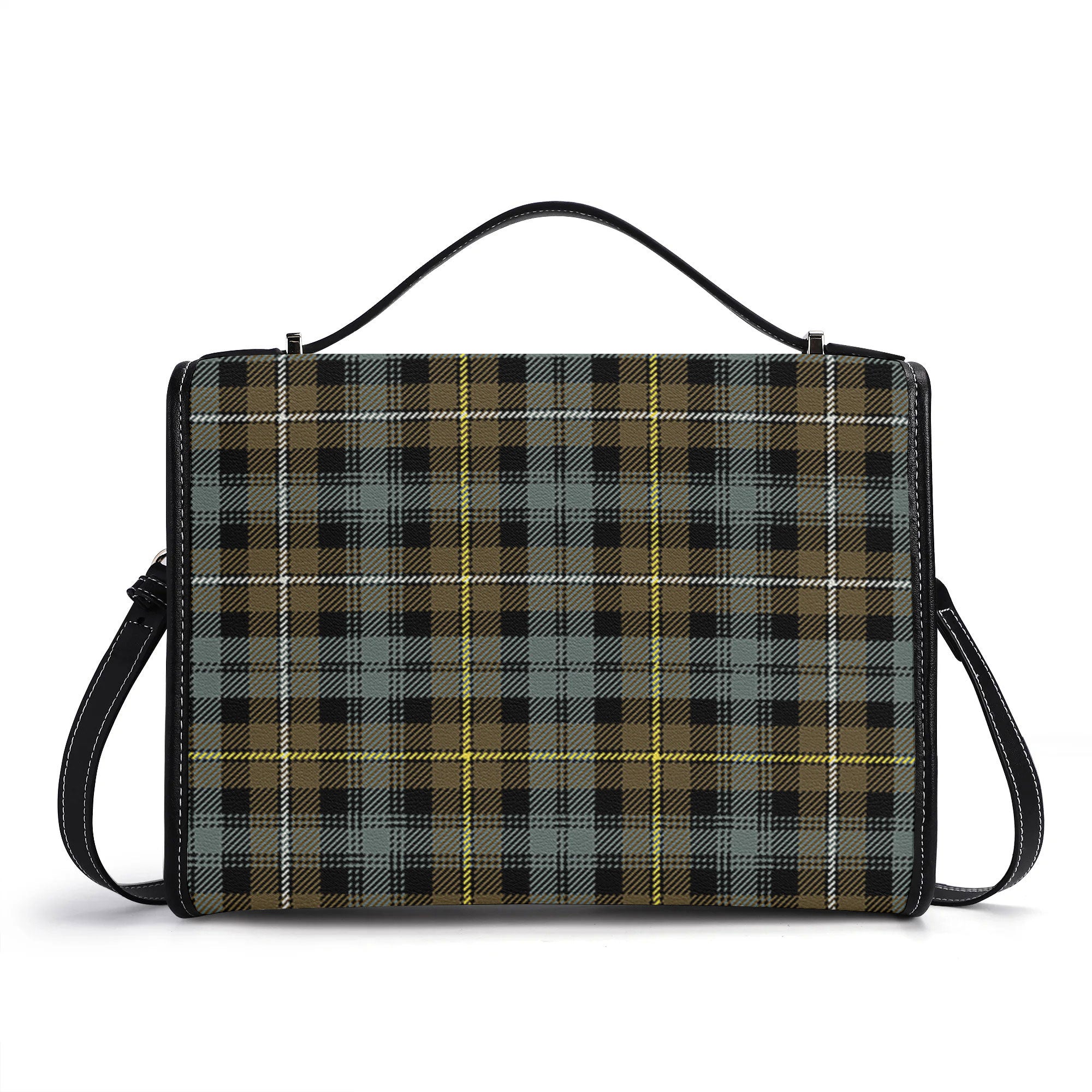 Campbell Argyll Weathered Tartan Crest Satchel Bag