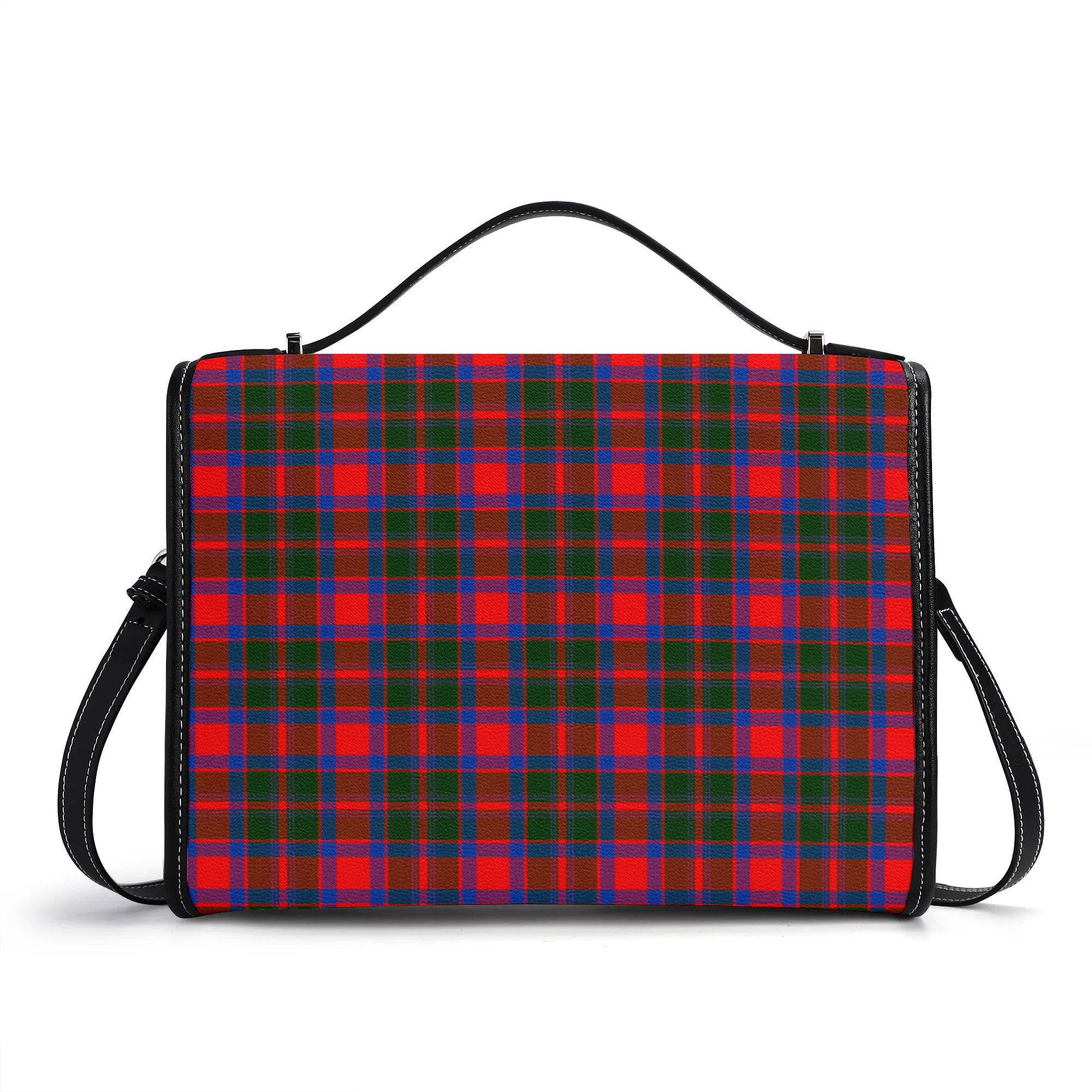 Carrick District Tartan Crest Satchel Bag