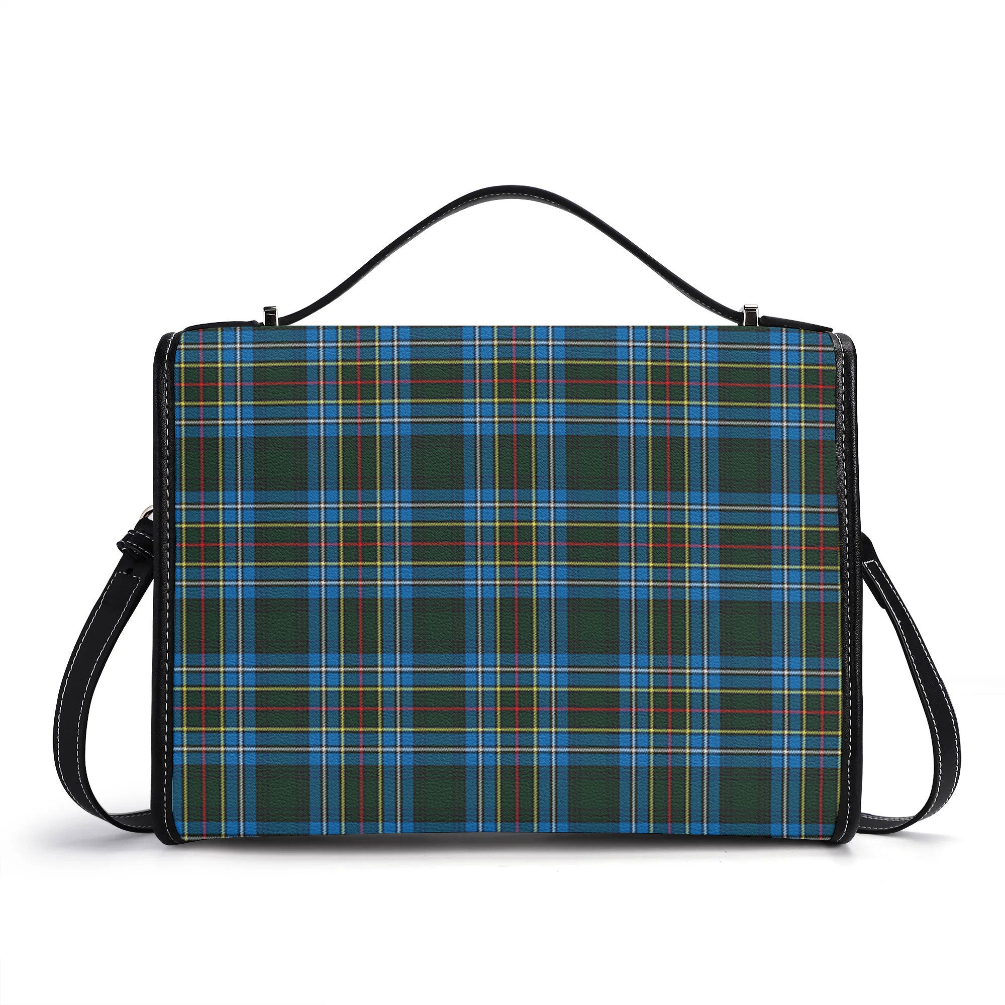 Cockburn Modern Tartan Crest Satchel Bag