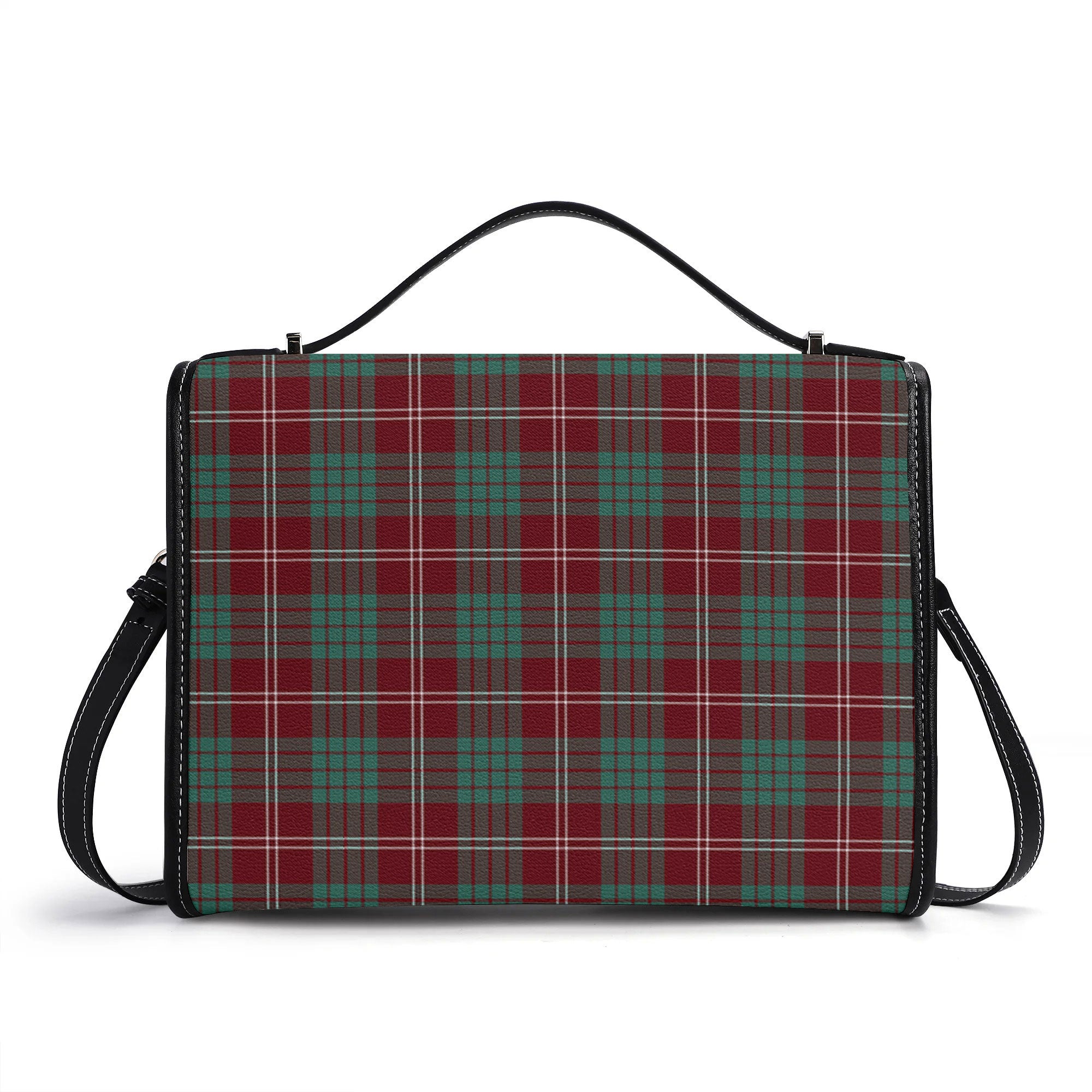 Crawford Modern Tartan Crest Satchel Bag