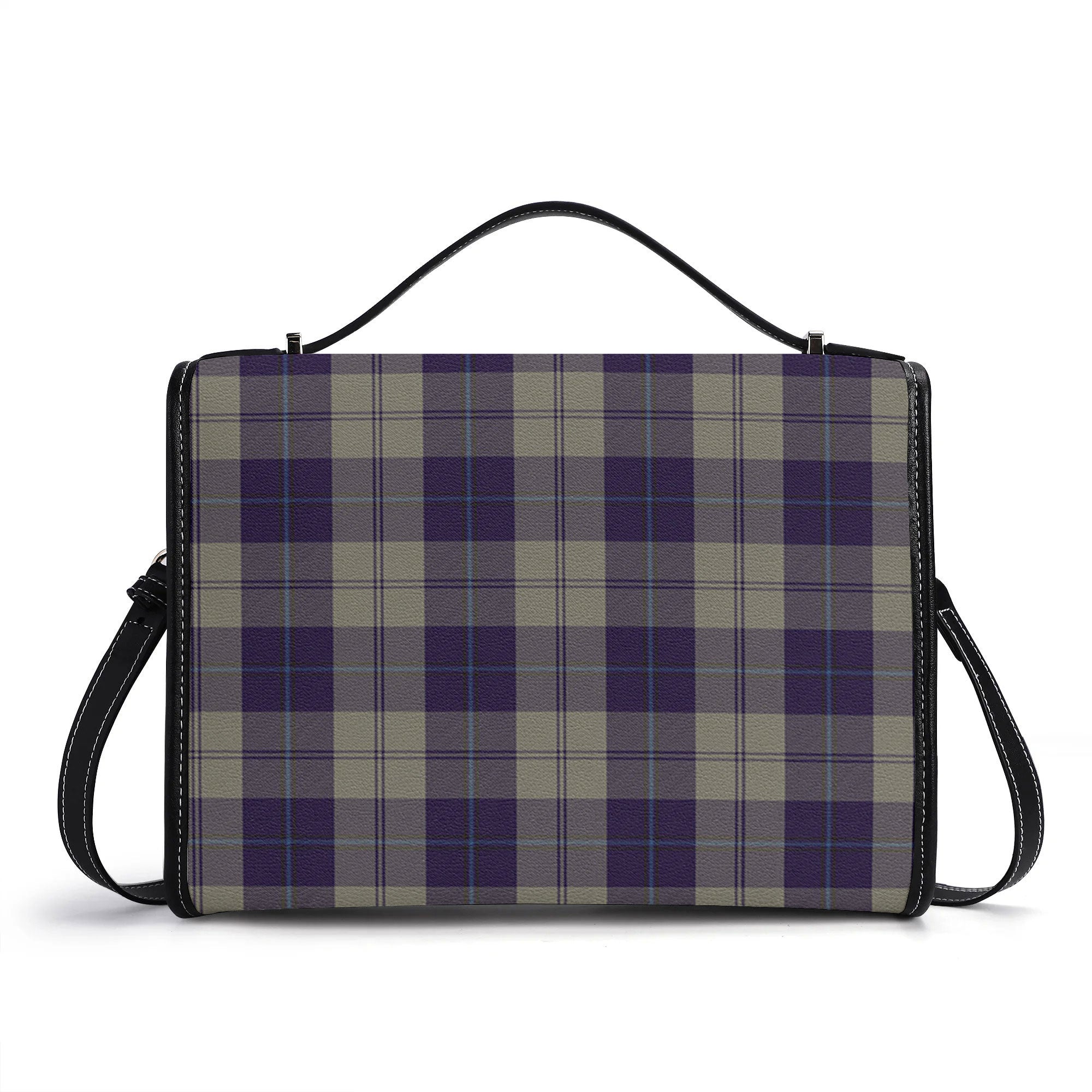 Cunningham Dress Blue Dancers Tartan Crest Satchel Bag
