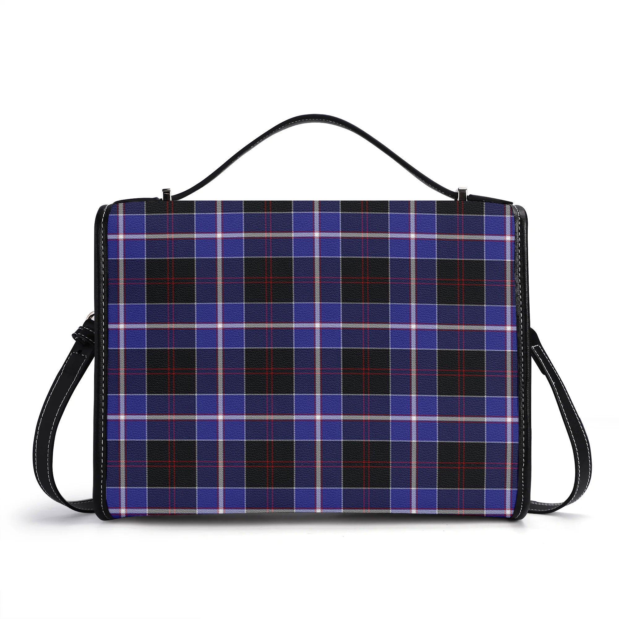 Dunlop Modern Tartan Crest Satchel Bag