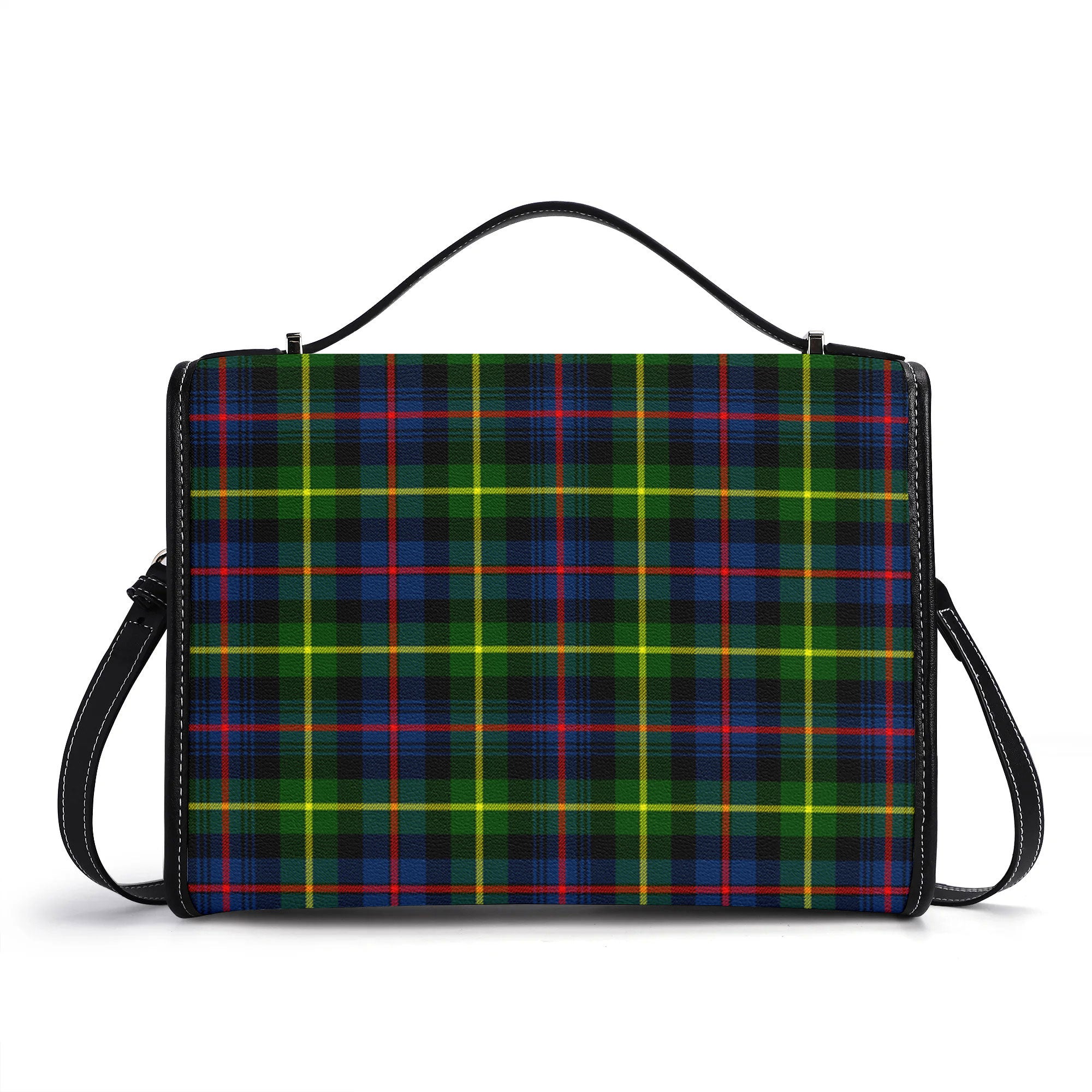 Farquharson Modern Tartan Crest Satchel Bag