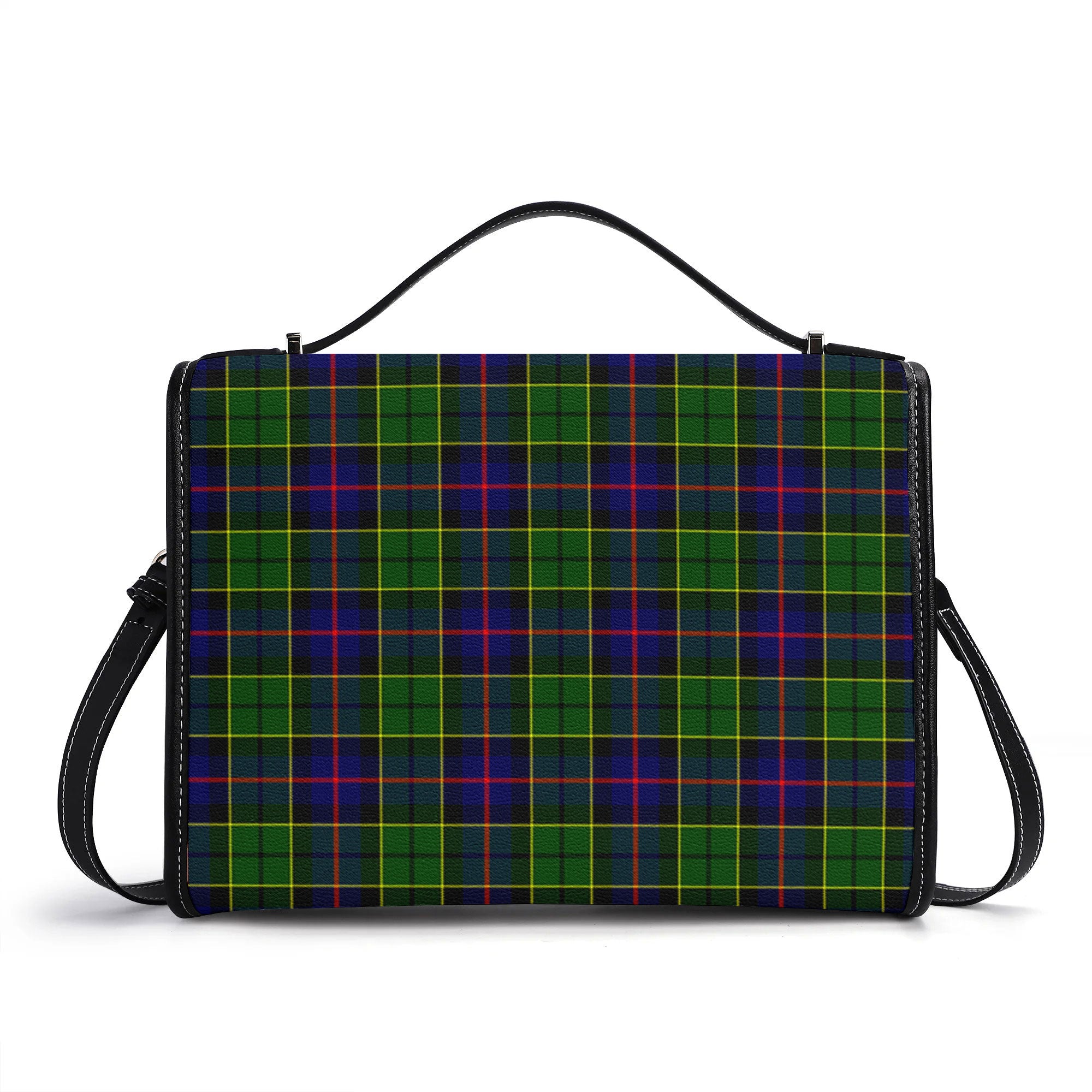 Forsyth Modern Tartan Crest Satchel Bag