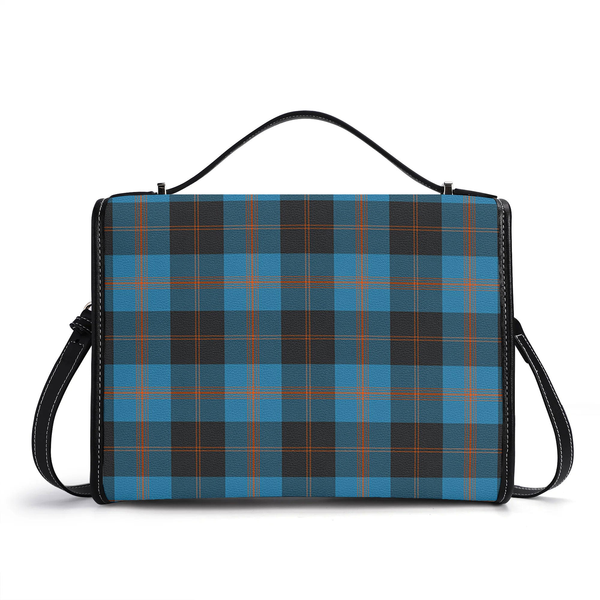 Garden Tartan Crest Satchel Bag