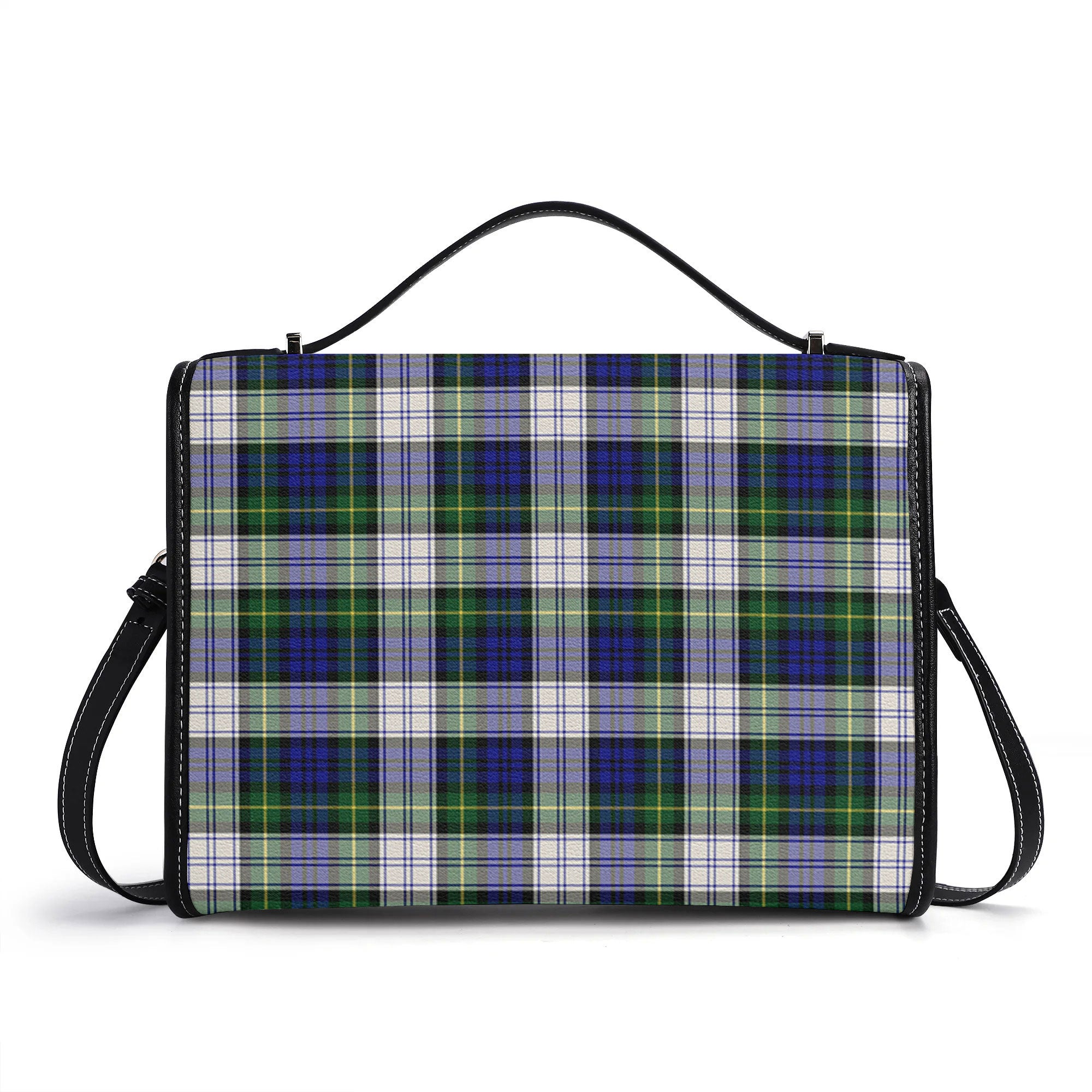 Gordon Dress Modern Tartan Crest Satchel Bag