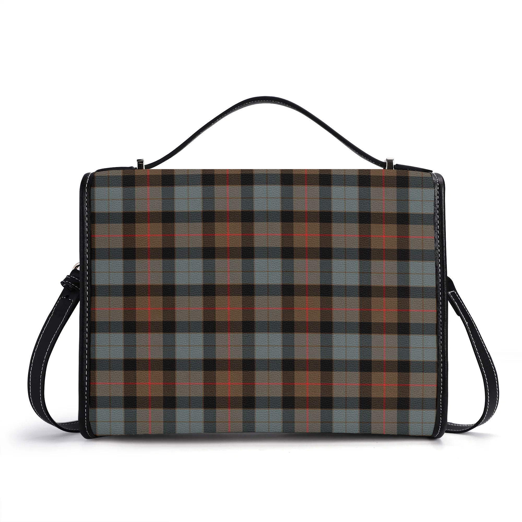 Gunn Weathered Tartan Crest Satchel Bag