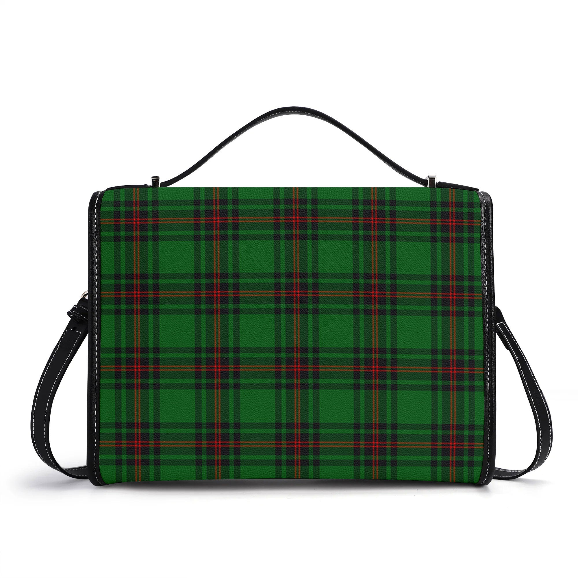 Halkett Tartan Crest Satchel Bag