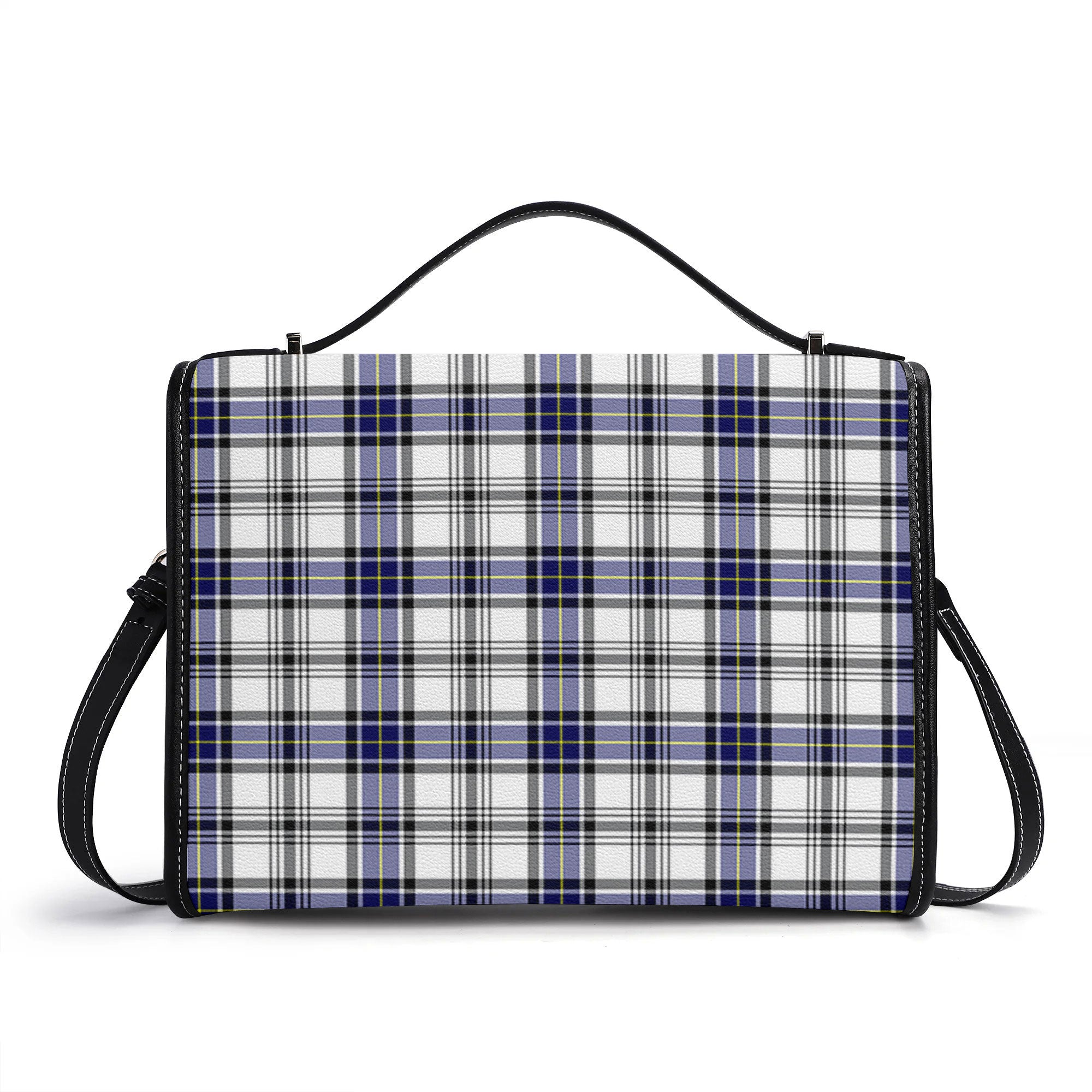 Hannay Modern Tartan Crest Satchel Bag