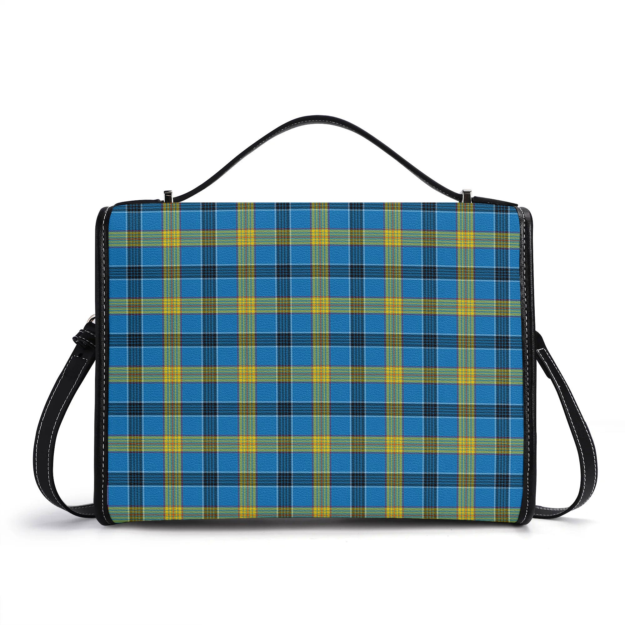 Laing Tartan Crest Satchel Bag
