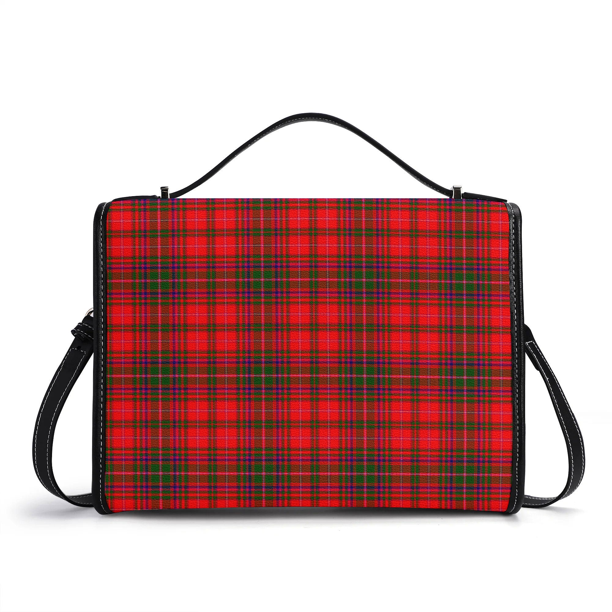 MacDougall Modern Tartan Crest Satchel Bag