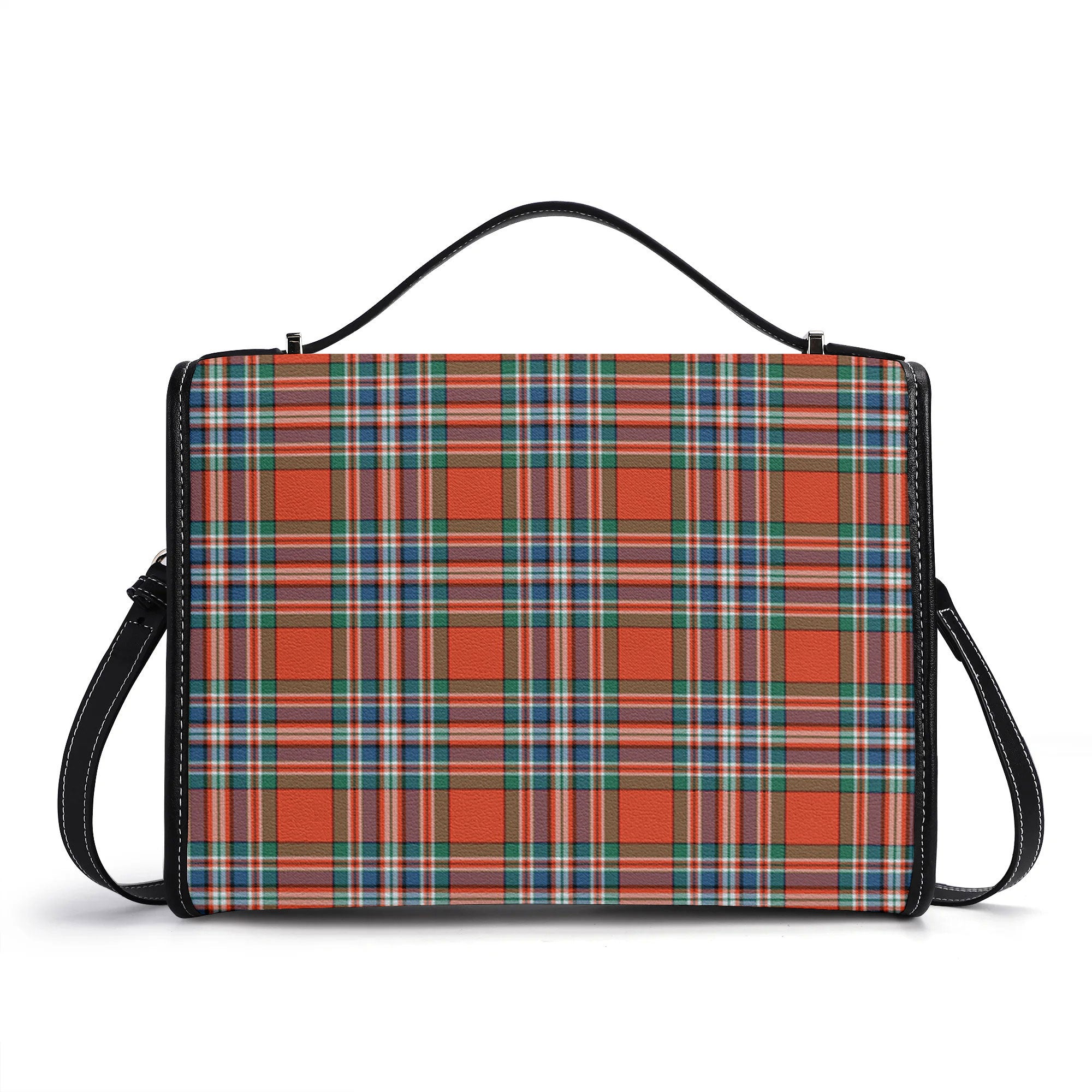 MacFarlane Ancient Tartan Crest Satchel Bag