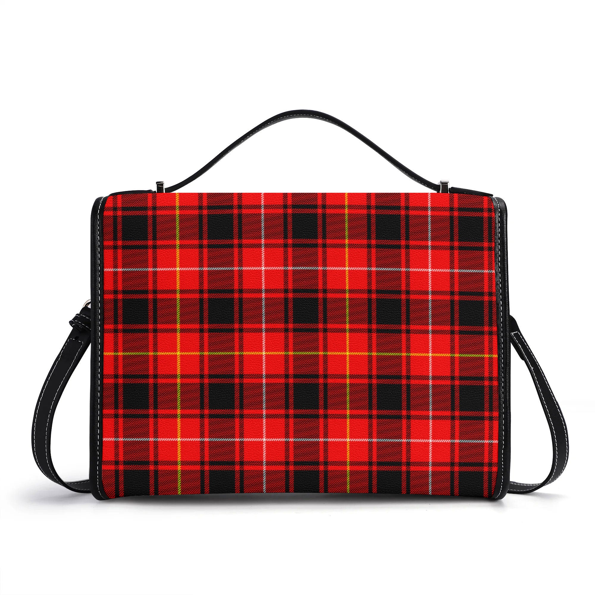 MacIver Modern Tartan Crest Satchel Bag